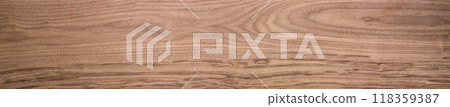 Black walnut wood texture of solid board untreated 118359387