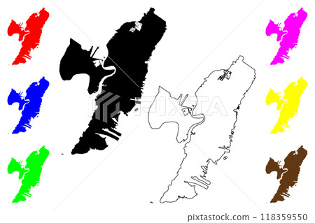 Hudson County, New Jersey (U.S. county, United States of America, USA, U.S., US) map vector illustration, scribble sketch Hudson map Hudson County, New Jersey (U.S. county, United States of America, USA, U.S., US) map vector illustration, scribble sketch Hudson map 118359550