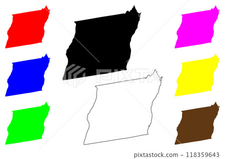 Albany County, New York State (U.S. county, United States of America, USA, U.S., US) map vector illustration, scribble sketch Albany map 118359643