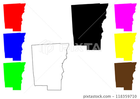 Chenango County, New York State (U.S. county, United States of America, USA, U.S., US) map vector illustration, scribble sketch Chenango map 118359710