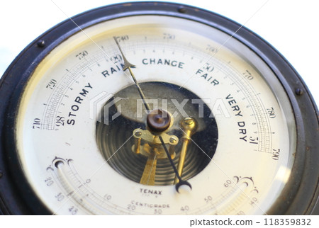 Antique marine barometer 118359832