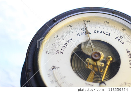 Antique marine barometer Antique marine barometer 118359854