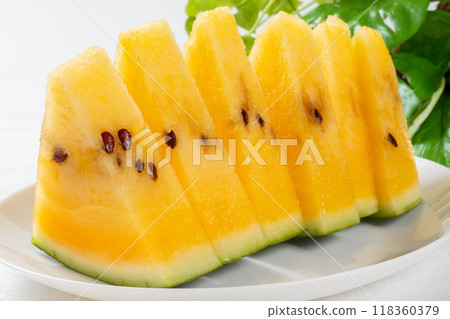 黃色西瓜果實 118360379