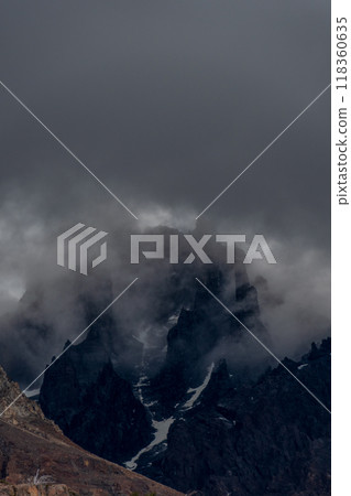 Hiking the W-Trek in Torres Del Paine Hiking the W-Trek in Torres Del Paine 118360635