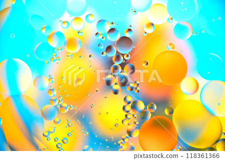 background, multicolored balls, blur, texture 118361366