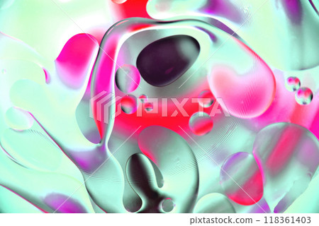 background, colorful balls and shapeless stains, blur 118361403