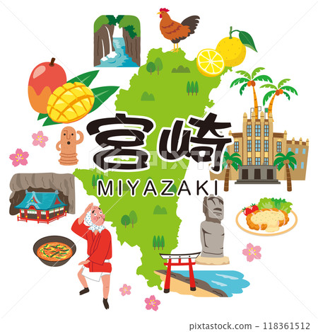 Miyazaki travel tourist attractions local products ingredients 118361512