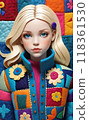 girl in colorful dress 118361530