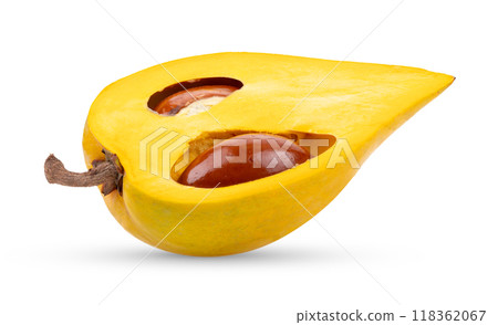 canistel fruit (Egg fruit, Tiesa, Yellow sapote, Canistelsapote, Chesa, Pouteria lucuma) 118362067