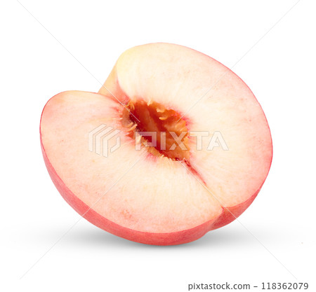 Pink Peach isolated on white background Pink Peach isolated on white background 118362079