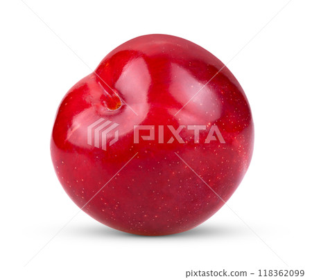 cherry plums isolated on white background 118362099