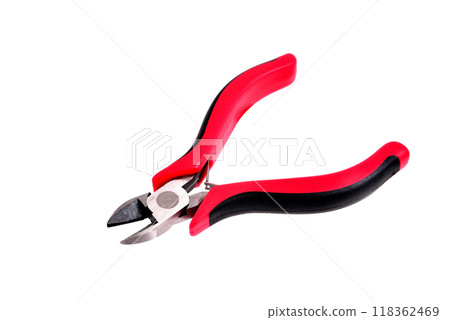 side cutter red black isolate close up 118362469