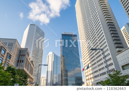 Looking up at the buildings in Shinjuku Shinjuku, "Tokyo" Looking up at the buildings in Shinjuku Shinjuku, "Tokyo" 118362663