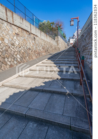 Kiyomizuzaka, one of the Seven Hills of Tennoji, Osaka 118362834