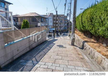 Tenjinzaka, one of the Seven Hills of Tennoji, Osaka City 118362840