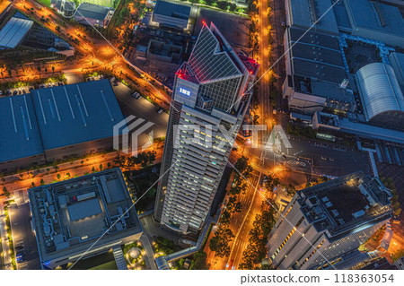 [Sakishima Cosmo Tower Observatory] View to the east, Mizuno Corporation Osaka Headquarters 118363054
