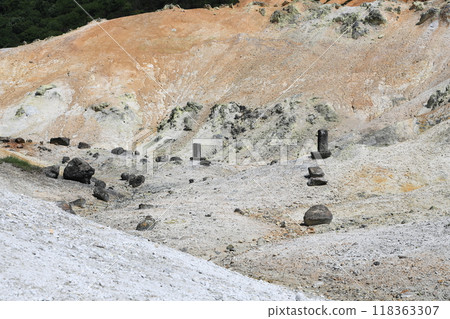 The scenic beauty of Noboribetsu Jigokudani and Oyunuma 118363307
