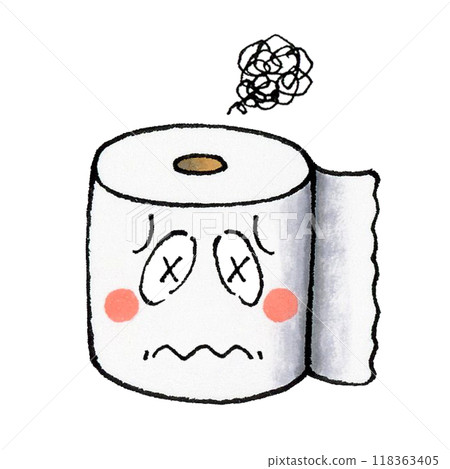 Toilet paper character 118363405