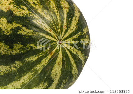 A piece of watermelon on a white background 118363555