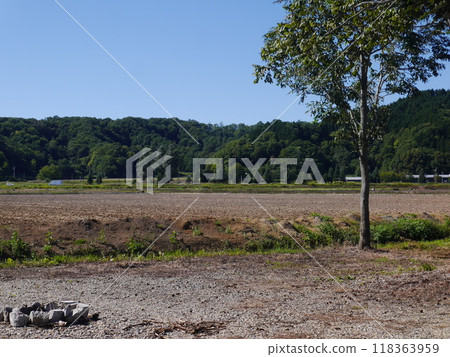 Peaceful scenery of Tobetsu Town (Tobetsu Town, Hokkaido) 118363959