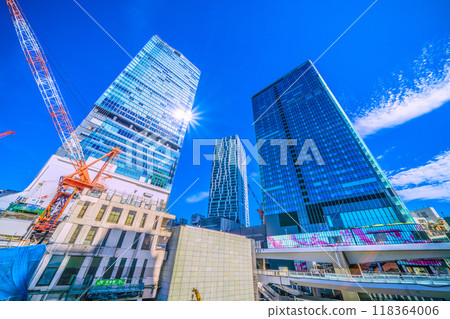 Tokyo cityscape in Japan: Farewell to the west exit of Shibuya Station... and plans to build a new facility above the west exit of Shibuya Station have begun! ... = 15th 118364006