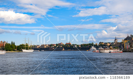 Norstrom, a lake in Stockholm, Sweden 118366189
