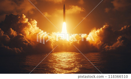 從核潛艇發射的核子飛彈 從核潛艇發射的核子飛彈 118366510