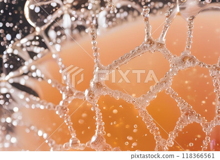 Unusual water bubbles form unique shapes.AI Generated 118366561