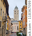 Beautiful streetscape of Trento, the ancient city in northern Italy 118367099