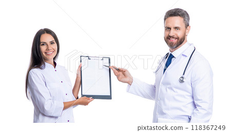 medical prescription after doctor checkup. pointing on prescription healthcare. medical prescription after doctor checkup. pointing on prescription healthcare. 118367249