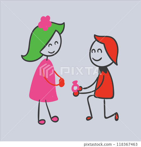 cartoon images with interesting shapes and color combinations with a good style 118367463