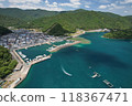 The beautiful Kumano Sea and the fishing village streets 118367471