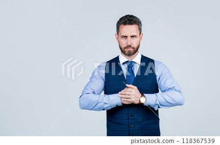 confident and successful businessman in formal office wear casual fashion style has bristle, copy space, business confident and successful businessman in formal office wear casual fashion style has bristle, copy space, business 118367539