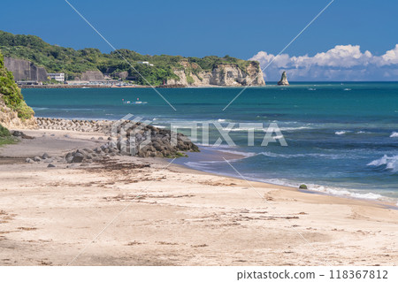 《千葉縣》貝原海岸和勝浦市外房的美麗海灘 118367812