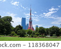 從Shiba公園看的東京鐵塔 118368047