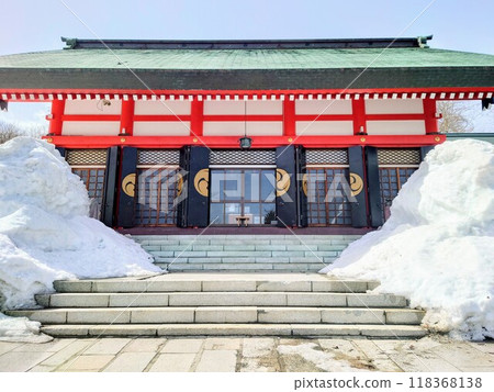 北海道小樽住吉神社主神社特寫 北海道小樽住吉神社主神社特寫 118368138