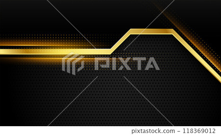 premium golden lines on black background design premium golden lines on black background design 118369012