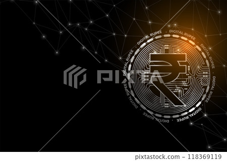 futuristic digital rupee money concept background futuristic digital rupee money concept background 118369119