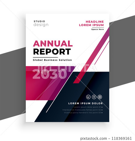 annual report business brochure template modern design annual report business brochure template modern design 118369161