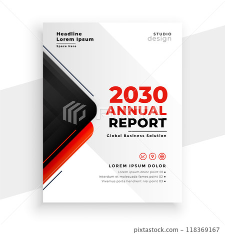 stylish annual report business flyer template design stylish annual report business flyer template design 118369167