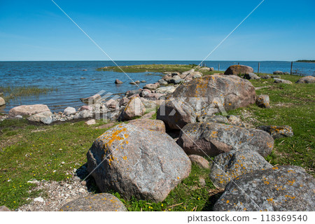 Uugu bluff or cliff on the Muhu Island in Estonia, located by the and near the island of Saaremaa 118369540