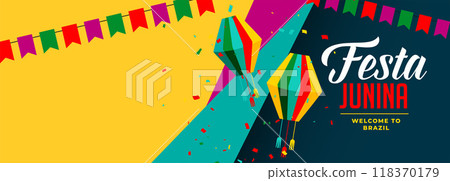 paper style festa junina celebration banner design paper style festa junina celebration banner design 118370179