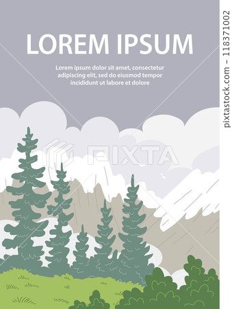 Beautiful calm nature landscape 118371002