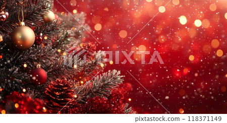 Merry Christmas and happy New Year background 118371149