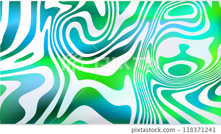 Abstract white green fluid swirl bg. Psychedelic groovy style Abstract white green fluid swirl bg. Psychedelic groovy style 118371241