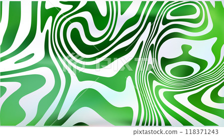 Abstract white green fluid swirl bg. Psychedelic groovy style Abstract white green fluid swirl bg. Psychedelic groovy style 118371243