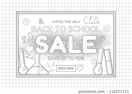 Back to School Chemistry Sale Coloring Poster Back to School Chemistry Sale Coloring Poster 118371715