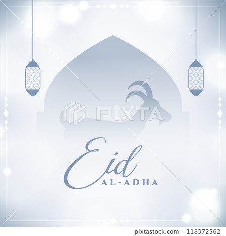 traditional eid al adha islamic greeting design 118372562