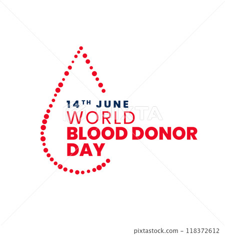 world blood donor day 14th june awareness poster 118372612