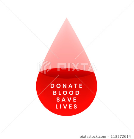 donate blood save lives concept poster for world blood donor day 118372614